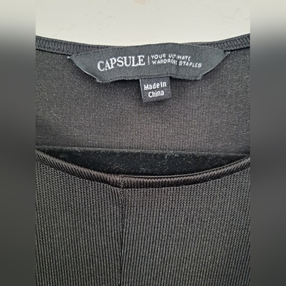 [Capsule] Black Relaxed Short Sleeve Knot Tunic Size Large - Picture 5 of 7